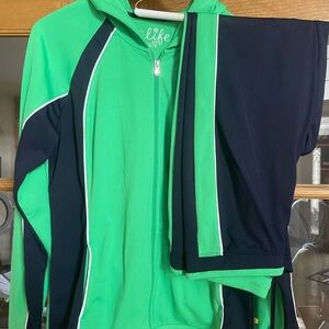 Made for Life Green and Black Activewear Set